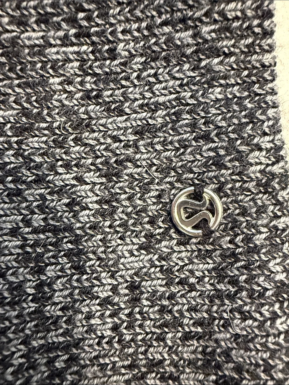 Lululemon Gray & Black Ear Warmer Headband | Silver Logo | Never Worn